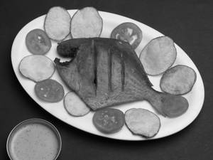 Pomfret Fish Fry (1 Piece)