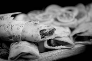 Egg Chicken Franky Roll
