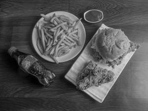 Chicken Burger with Fried Chicken Combo    