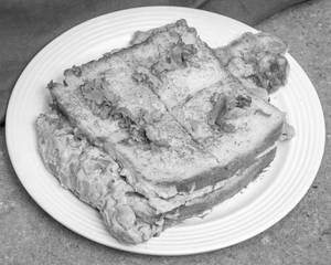 Double Egg Bread Omelette