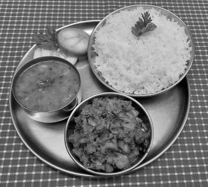 Dal Subji Rice Meal