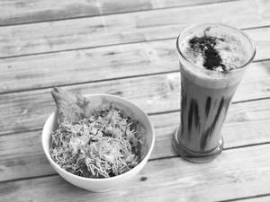 Samosa Chat + Cold Coffee