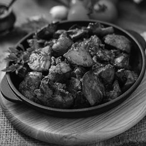 Karata Kalija Kassa (Chicken Liver And Gizard Fry)