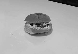 Veg Burger With French Fries
