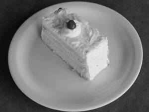 White forest pastry