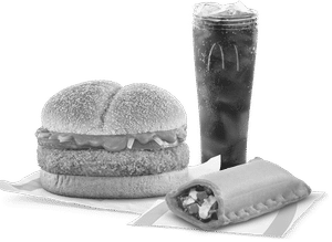 McAloo Tikki + Veg Pizza McPuff + Coke