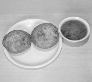 Onion Kachori with Sabji