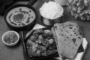Mix Veg Tawa Fry With Dal Tadka Meal [Serves 2-3]