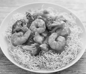 Pan fried noodles [prawns]