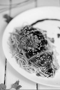 Teriyaki Chicken Bowl With Noodles