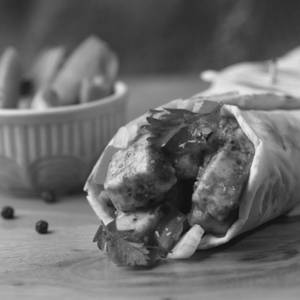 Traditional Paneer Shawarma Roll