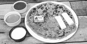 Choice of Paratha with Dry Fruit Lassi