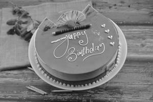 Eggless Blueberry Joy Cake