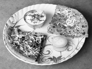 Paneer Paratha & Dahi