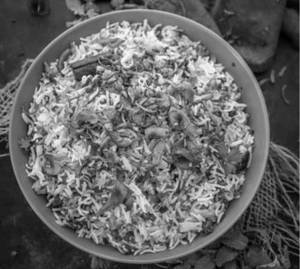 Mushroom biryani