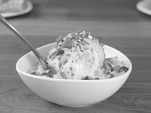 Fruit Salad With Ice Cream