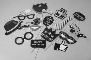Photo Booth Props (18 Pcs Set)