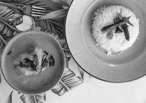 Kerala Rice With Kori Ghassi