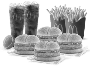 4 McAloo Tikki + 2 Fries (M) + 2 Coke