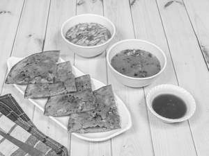 Aloo Matar Paratha Thali