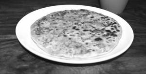 Paneer Paratha With Curds