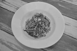 Warm Zucchini Spaghetti Salad
