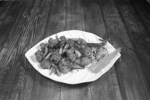 Golden Fried Prawns