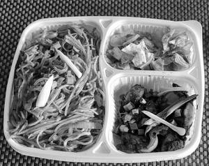 Veg Sichuan Noodles + Paneer Chili Stir Fried + Kimchi