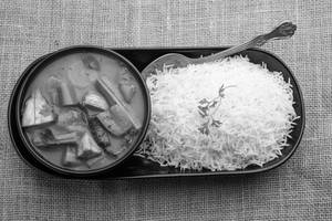 Thangedu Sambar With Ghee Rice