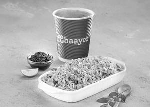 Desi Chai with Mom's Poha