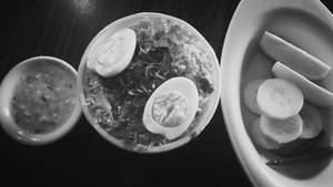 Hyderabadi chicken dum biryani(half