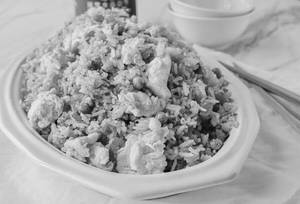 Double egg fried rice