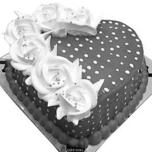 Heart shape Special Anniversary Cake 1.5 Lb
