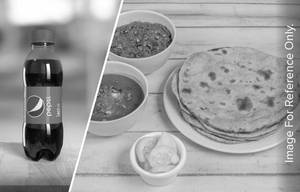 Simple Thali + Pepsi