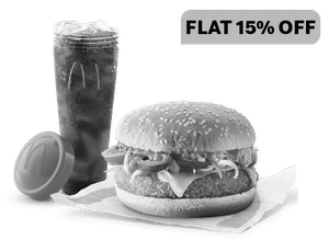 Corn & Cheese Burger + Coke