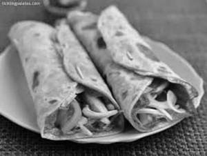 Aloo Tikki Kebab Kathi Roll