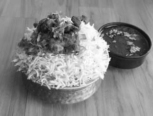 Mutton Dum (or) Fry Piece Biryani