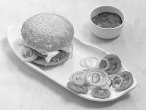 Veg Popular Schezwan Burger