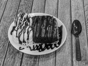 Brownie with Vanilla Ice cream