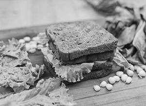 Corn Spinach Sandwich