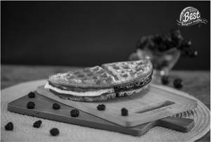 Blueberry Cream Waffle Sandwich
