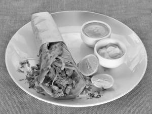 Mushroom Tikka Roll