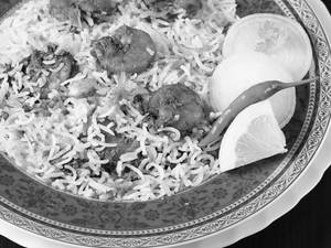 Prawns 65  Biryani