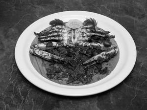 Crab Pepper Fry (Spicy)