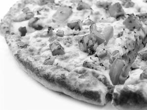 Vegetarian Paneer tikka pizza 