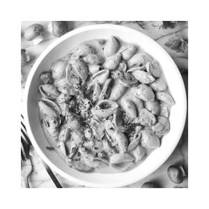 Fusilli Pasta Creamy Mushroom