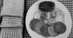 Queens Breakfast With Oink Sausages