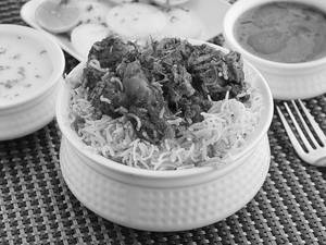 Fry Piece Mutton Biryani