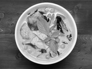 Thai Green Vegetable Curry And Rice