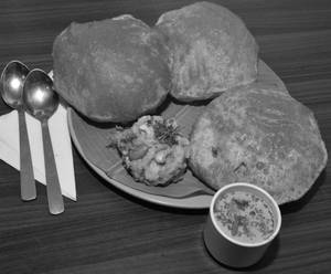 Poori With Aloo Palya 